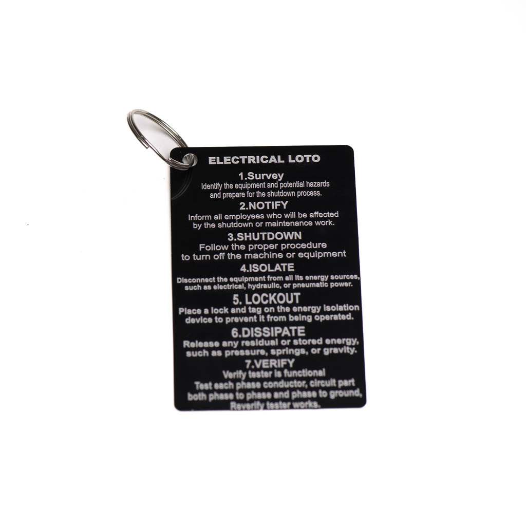 LOCKOUT-TAGOUT PROCEDURE CARD